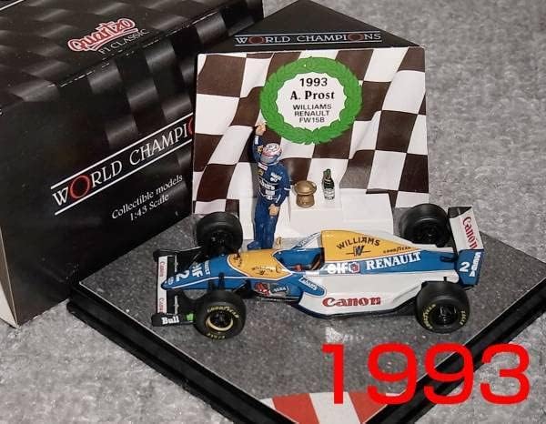 1/43 QUARTZO Wチャンプ 1993 ウイリアムズ ルノー FW15 プロスト