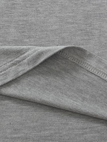 Latuza 19-00-8221-LIGHTGRAY-M Men'S Viscose Pajama Top Button Up Sleep Shirt M Light Gray thumb #4