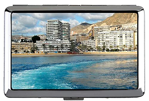 Caja de cigarrillo de paquete completo de caja fuerte, país de la ciudad España Andalucía Roquetas de Mar Mountains A48