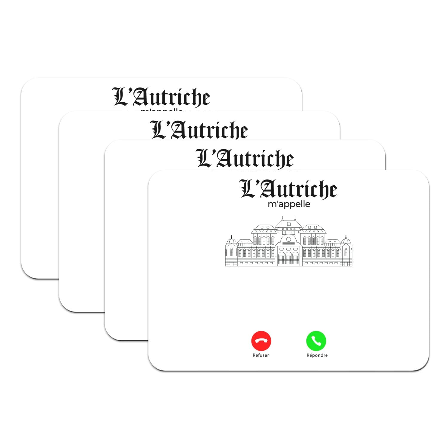 Sets de table Vienne Autriche en caoutchouc pour vos repas de famille