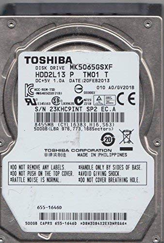 Amazon | -Toshiba MK5065GSXF 500 GB SATA 2.5-inch Internal Hard