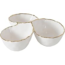 Portofino, 3 Section Server, 8.5" x 8.5" x 3.25"
