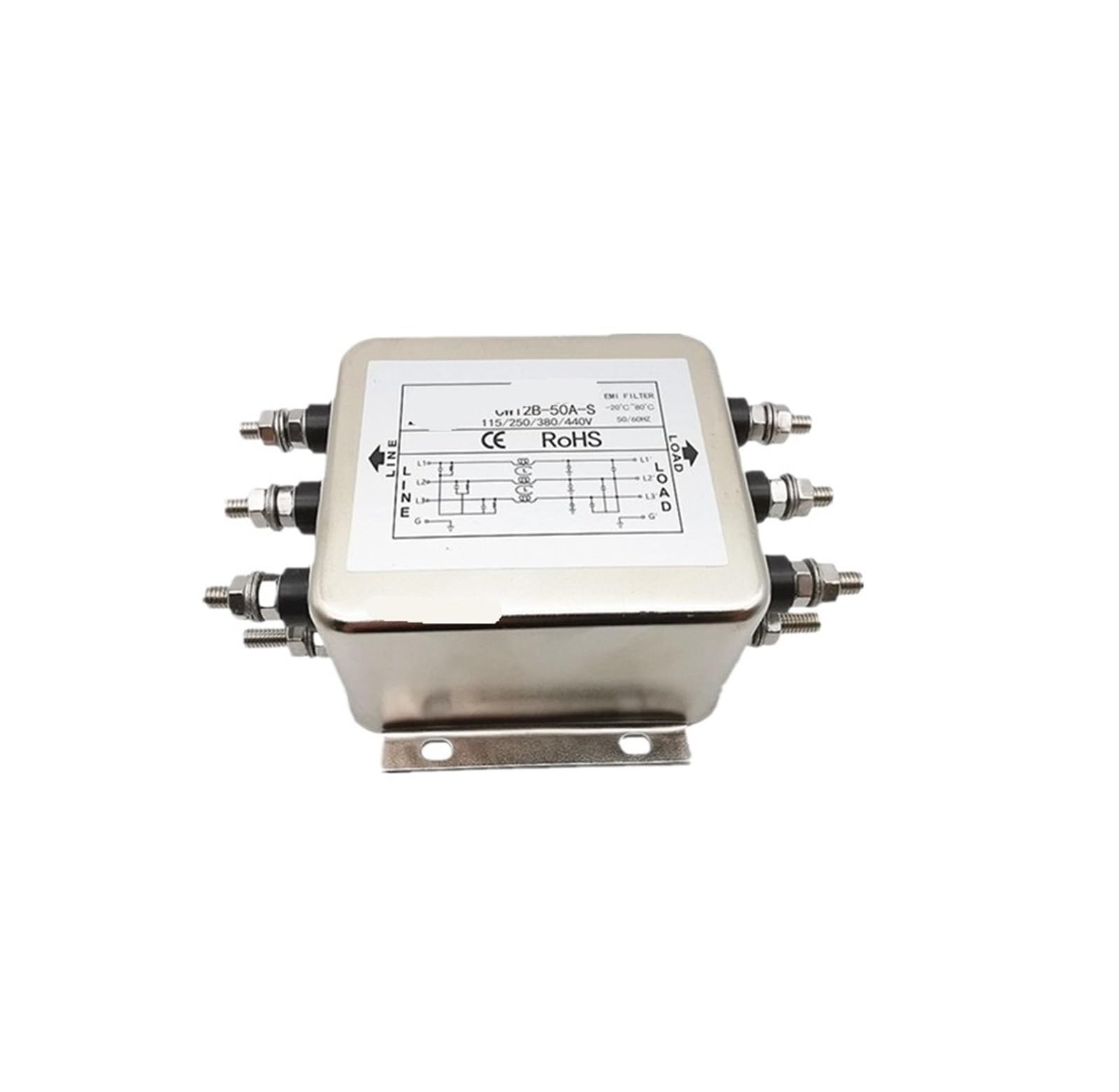 0P7BR328B CW12B-10A/30A/50A/60A-S Three-phase inverter power filter 380V servo(CW12B -50A -S 50A Screw)
