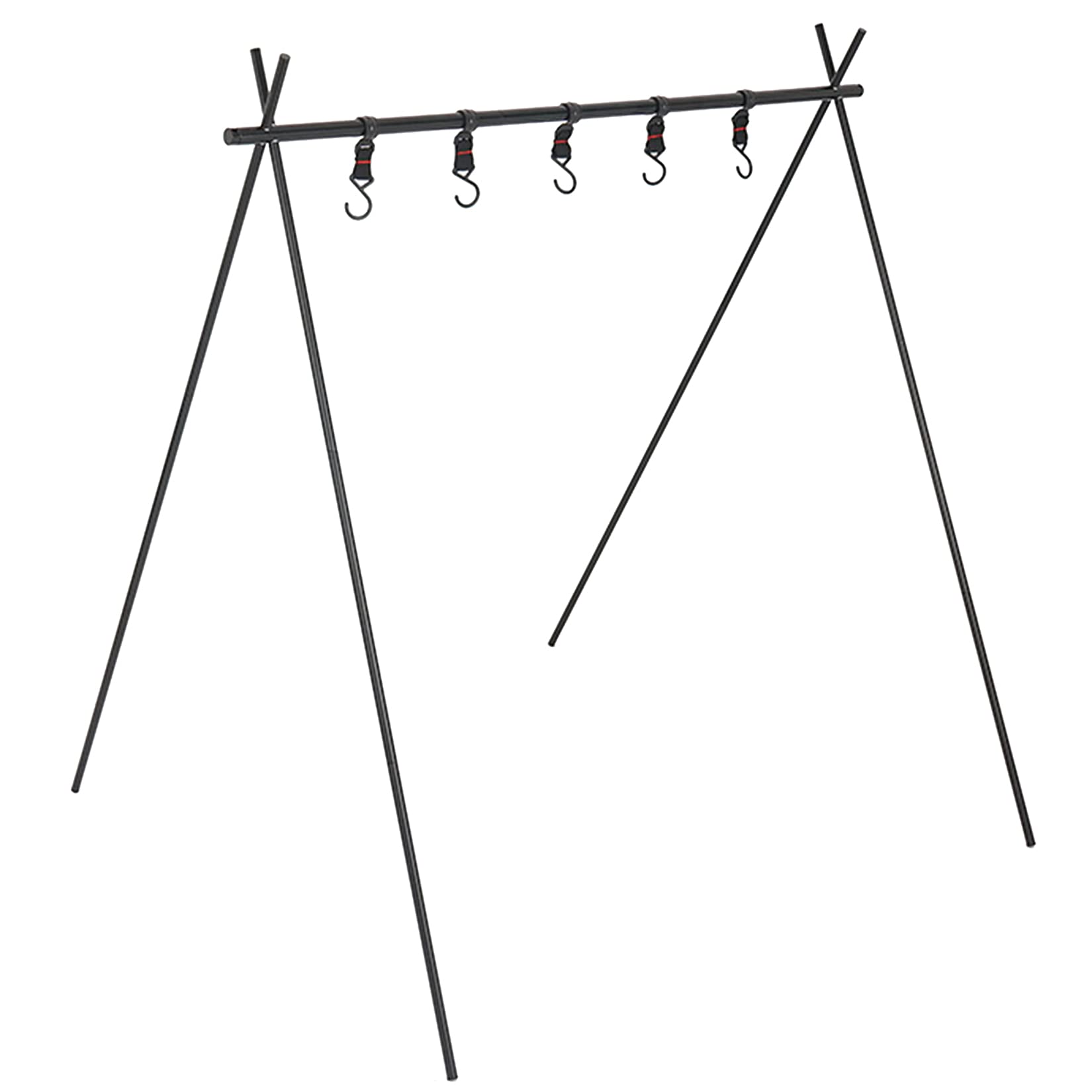 Freahap Camping Hanging Rack Folding Triangle Cookware Storage Rack for Camp Picnic Cook