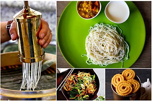 Yuktha Eternals Idiyappam/Murukku/Farsan Sev/Pasta Maker Machine Brass - Image 6