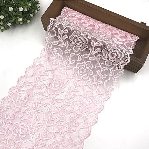 LUMoony 18 cm Vintage Dentelle Garniture Vintage Dentelle Rouleau Centre de Table Chaise Sash Dentelle Arc Tutu Floral Fleur Motif Ruban Dentelle Fleur Garniture (2 Mètres) Cover