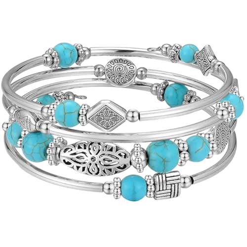 Bracelet en jade coloré rétro ajustable à porter au quotidien