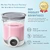 GuanQiao 4 Pack Creami Swirl Pints & Lids for Ninja, Compatible with NC700 Series Ninja Swirl Ice Cream & Soft Serve Makers, with 4 Spoons & 64 Writable Labels, BPA-Free & Dishwasher Safe, Grey Lids