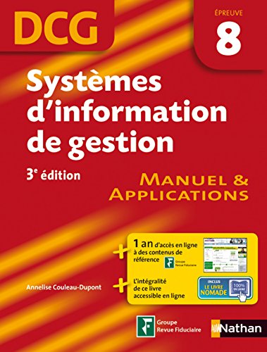 Télécharger Systèmes d'information de gestion épreuve 8 DCG Manuel et Applications Livre PDF Gratuit