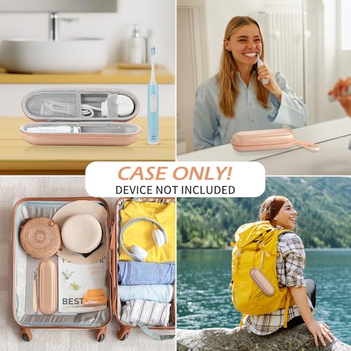 Image of Hard Shell Travel Case for Oral-B /Phlips Sonicare Electric Toothbrush (Gold)