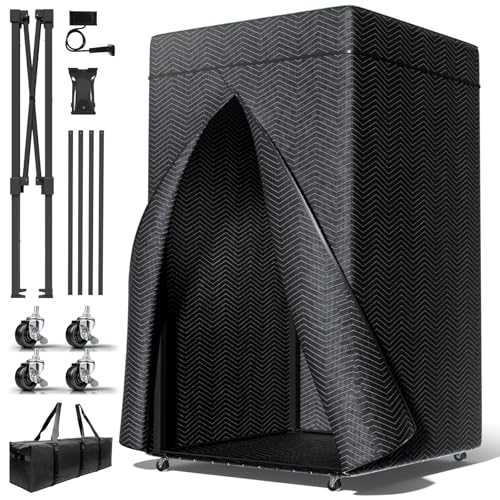 RDCMKL XL Portable Recording Booth, Complete Home Recording Studio Soundproof Vocal Booth, Foldable...