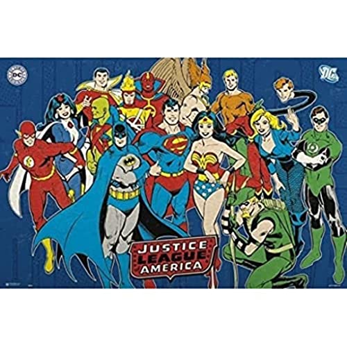 Grupo Erik Editores Poster Dc Comic Justice League America Dcjlc
