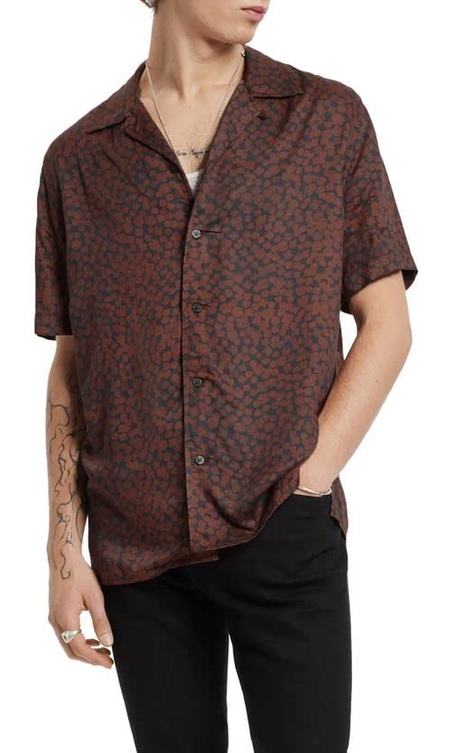 John Varvatos Men's Danny Camp Shirt
