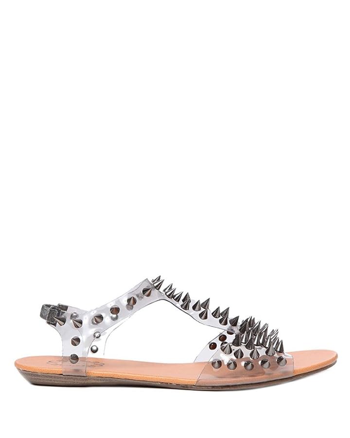 Amazon.com | N.Y.L.A. Jeralisa Spike Sandal, Clear 6.5 (M