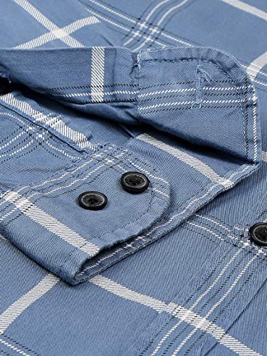 Dennis Lingo Men's Checkered Slim Fit Cotton Casual Shirt - Image 6