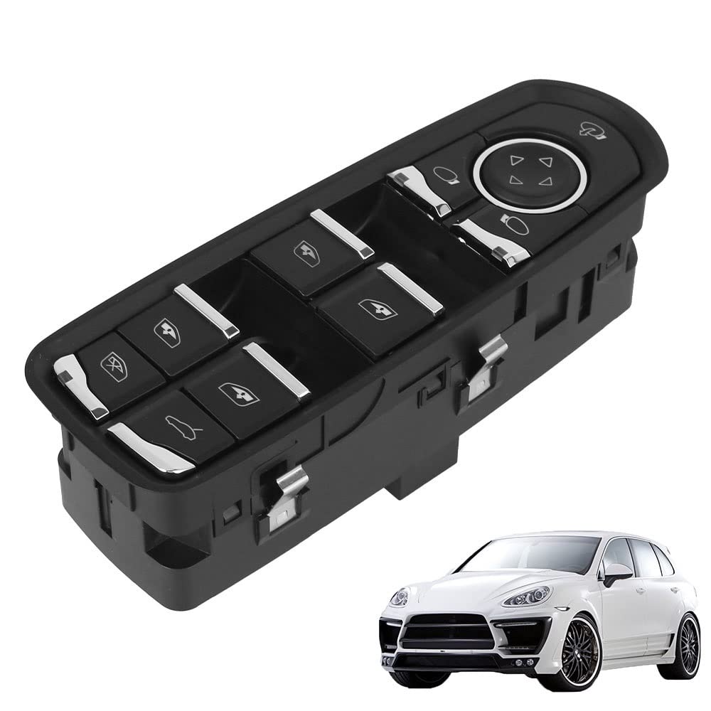 Interruttore Finestra Pulsantiera Interruttore Finestra Controllo Finestra Principale Accessori Ricambio Pulsante Accensione Lato Guida per Porsche 2009-2016 per Cayenne per Diesel