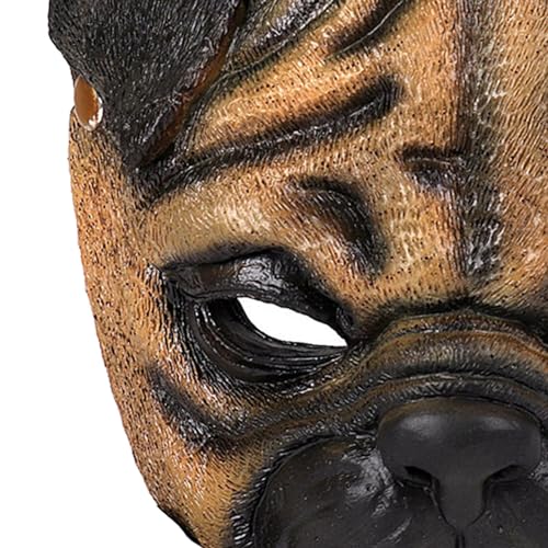 LOVIVER Mops-Maske, Maske, Cosplay-Kostüm, Zubehör, Herren und Damen, verkleiden, Maskerade-Maske, Halloween-Maske für Party, Karneval
