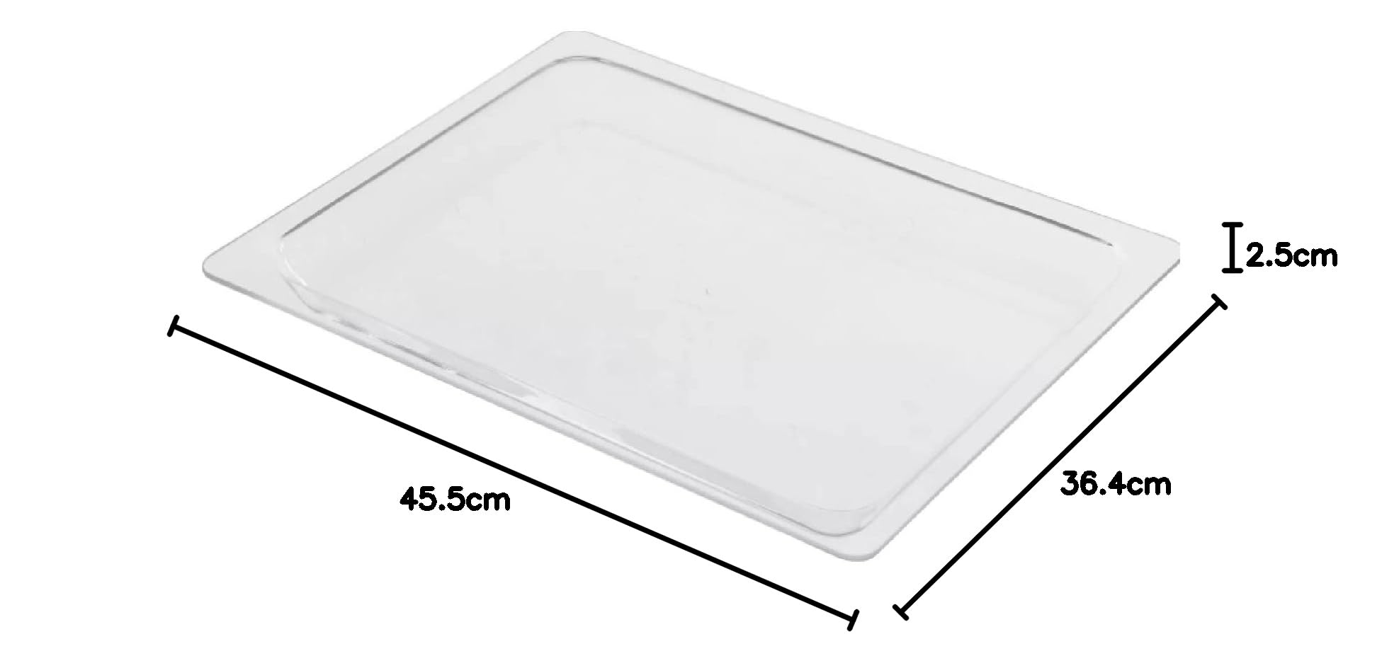 sparefixd Glas-Backblech, 45,5 x 36,4 x 2,5 cm, passend für Neff Backofen