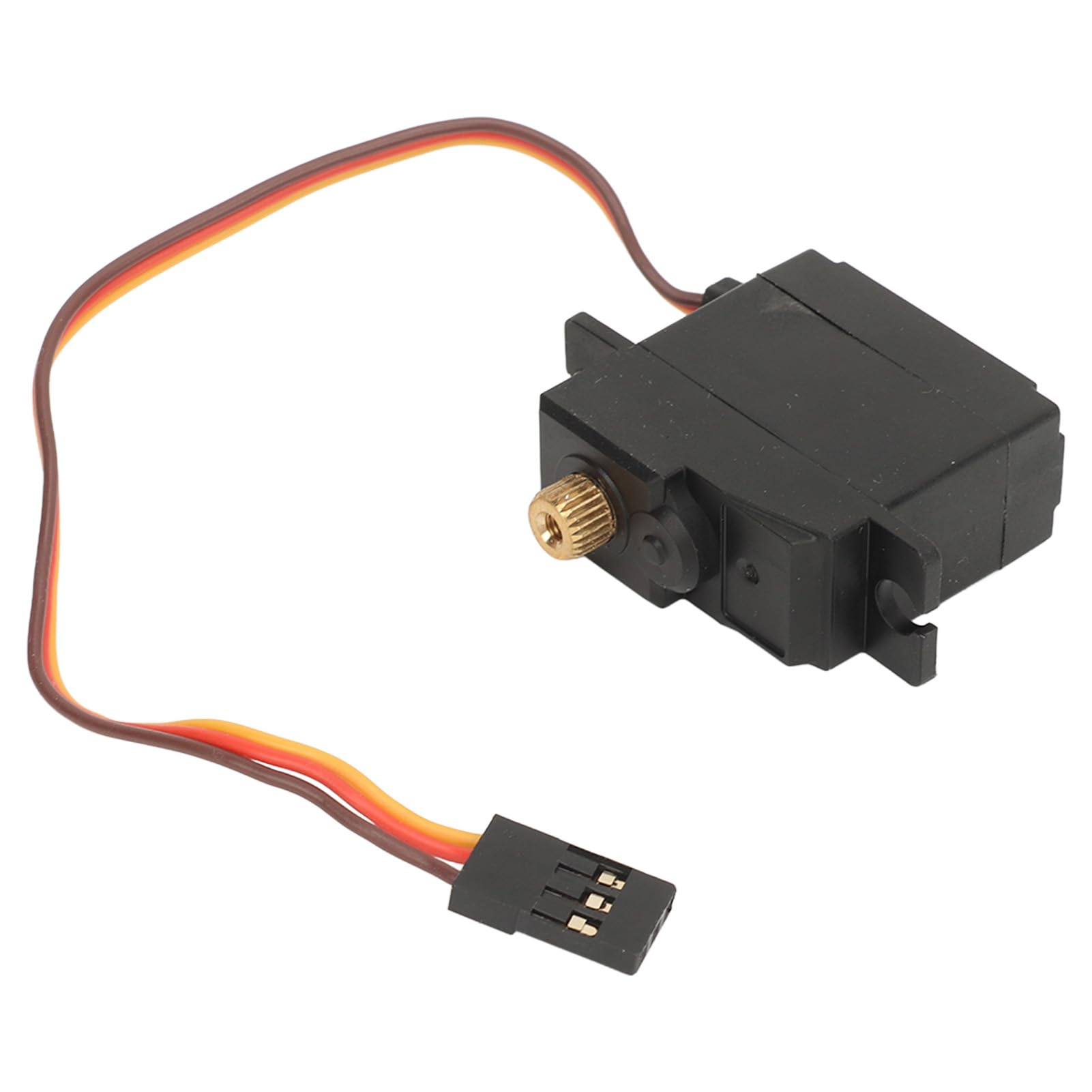 Servo digital RC de 2,2 kg de torsión con brazo de aleación de aluminio 25T, accesorio de actualización RC para coche RC MJX 16208 16207 16209 1/16 (Roja)