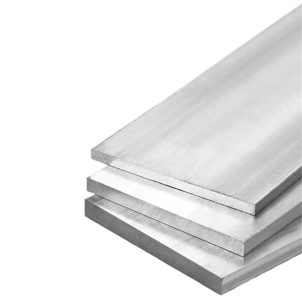Placa de metal plana de aluminio 6061, hoja ligera y duradera, espesor 3 mm-10 mm, 1 unidad(8x30x300mm)