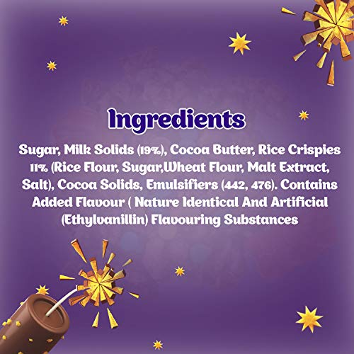 Image of Cadbury Dairy Milk Chocolate Bar, Pack of 12 (Fruit and Nut, 4x36g, Roast Almond, 4x36g, Crackle, 4x36gm) 432 gm