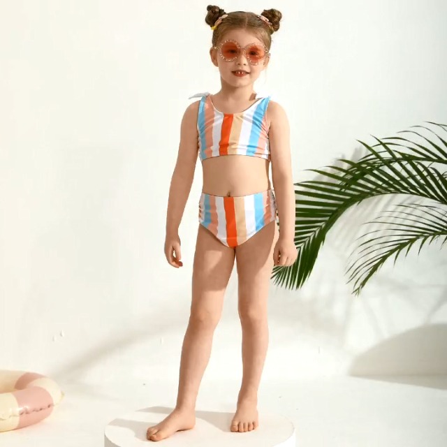 Amazon.com: Toddler Girl Two Piece Swimsuits Bowknot Bathing Suits
