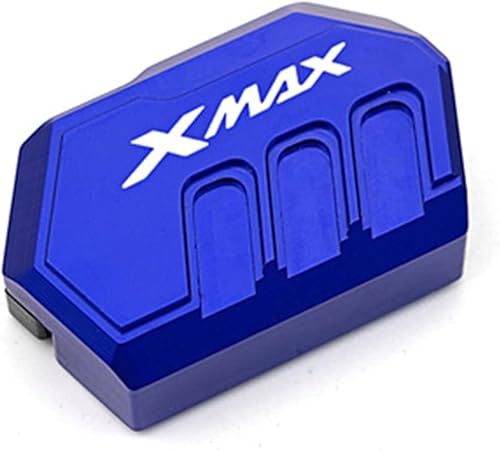 para Yamaha Xmax 300 125 250 400 XMAX300 Xmax250 Xmax400 motocicleta CNC columna auxiliar lateral soporte ampliador soporte extendido (color azul,