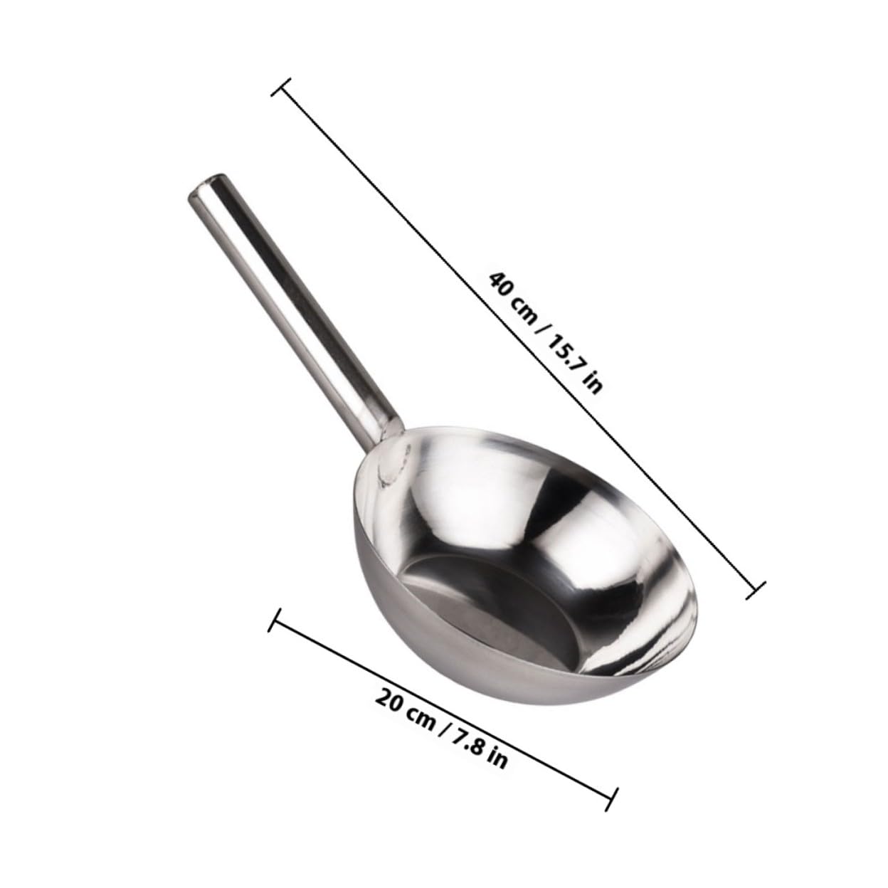 Cucharón De Acero Inoxidable Pequeño Mango Largo, Pala Para Agua De Cocina, Cucharón Resistente Para Sopa y Líquidos, Utensilio Multifuncional Para Hogar y Gastronomía, Diseño Cerrado