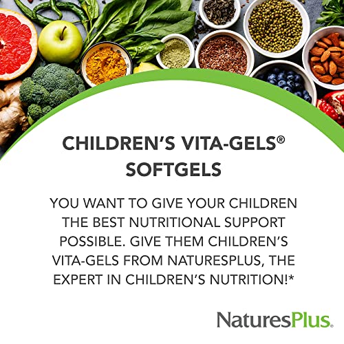 Natures Plus AMINAL PARAD Childrens Vita-Gels - 90 Easy To Swallow Softgels - Natural Orange Flavor - Childrens Multivitamin & Mineral Supplement thumb #2
