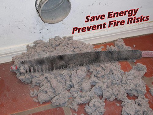 Vanitek 26-Inch Long Flexible Dryer Vent Cleaner & Refrigerator Condenser Coil Brush Auger Lint Remover - Image 5