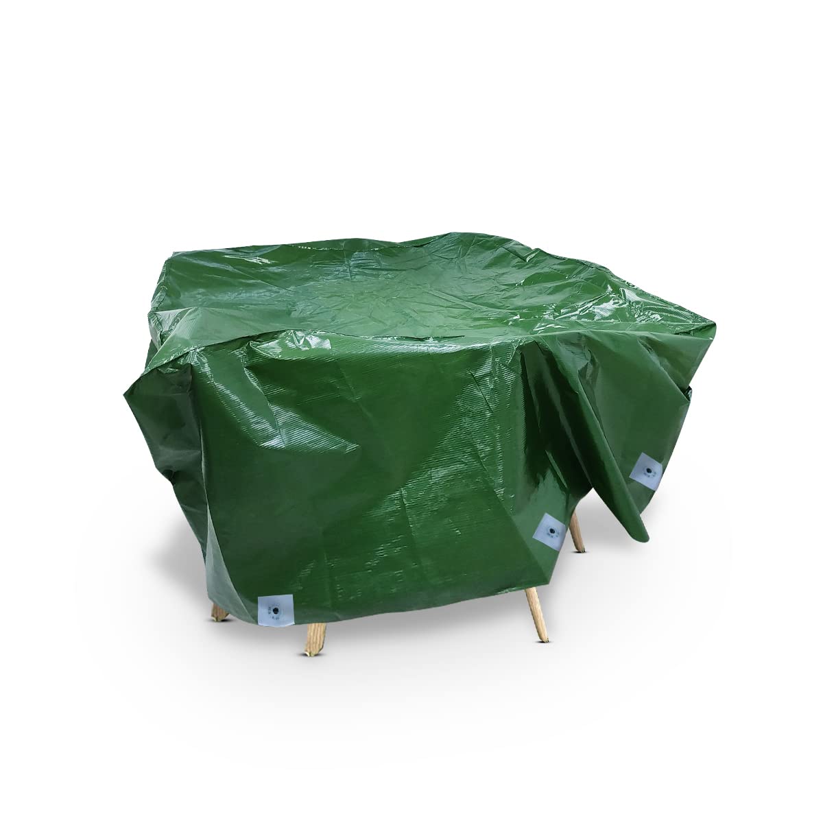 TUFFPAULIN Furniture Waterproof Cover Sheet Patio Table and Chair Set Outdoor Garden Dustproof All Weather Protection - 80in X 80in X 32in (Green)-image-36