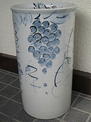 信楽焼傘立て  呉須絵 高さ４３cm 信楽焼傘立て 呉須絵 高さ43cm 信楽焼傘立て 呉須絵 高さ43cm