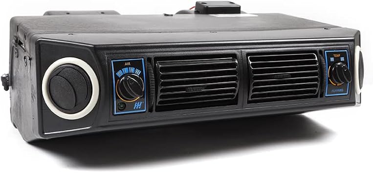 12V A/C Underdash Evaporator Compressor, with Mounting Brackets and Drain Hose & T 3 Speed Blower Switch, 32 Pass 4 Way Coil Universal Air Conditioner for Classic Cars, Motorhomes