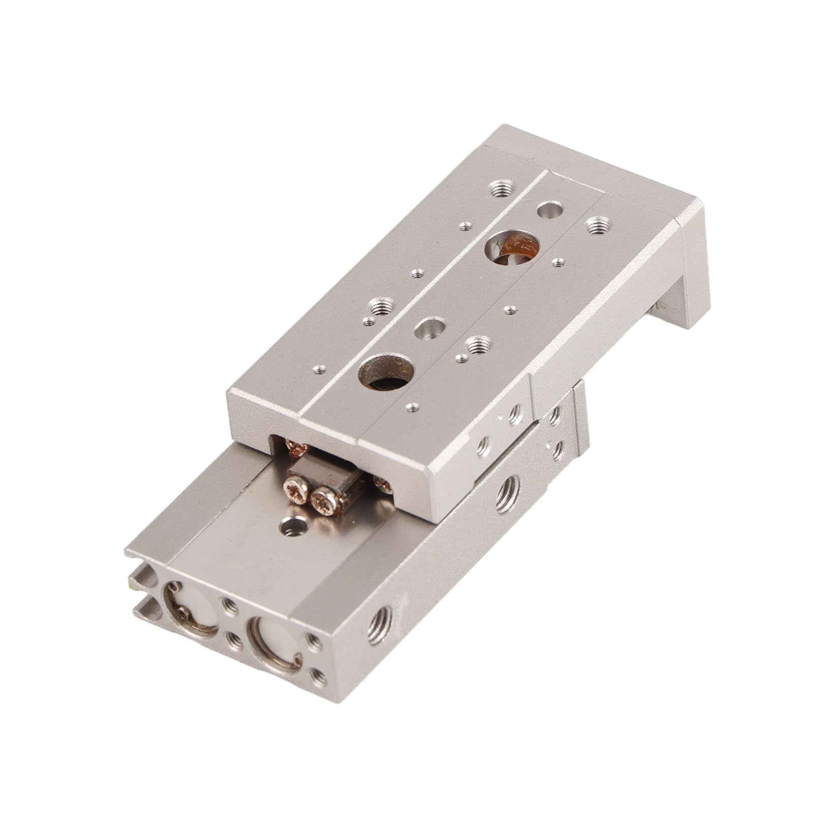 Wakects Pneumatyczny Chwytak Równoległy Pneumatyczny Cylinder Palcowy ze Stopu Aluminium M5 X 0,8 Podwójnego Działania Podwójna Szyna Prowadząca o średnicy 6 Mm do Systemów Rurociągów Sprężarek