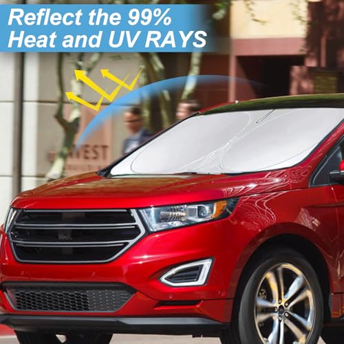 Image of Windshield Sun Shade for Ford Edge 2007-2012 2013 2014 Sunshade Window