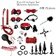 BDSMYOU 23-er BDSMs Set Bondageset Fessel Set,BDSMs Fesseln Sex Set mit Handschellen Sex Bett Augenmaske Peitsche,Analplug Buttplug Anal Dildo Cockring,Nippelklemmen Brustwarzen Dessous Sex Würfel