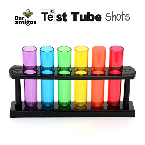 CKB LTD - Bar Amigos- Test Tube Party Drink Shots - Multi Colour