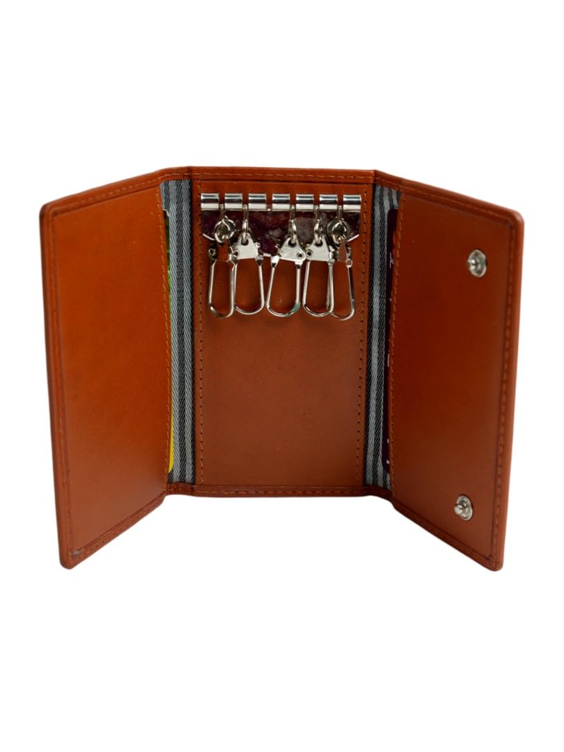 wriza Men's & Women's Key Case | Genuine Leather Key Wallet with Multiple Compartments | Durable & Pocket-Friendly Design-picture-27