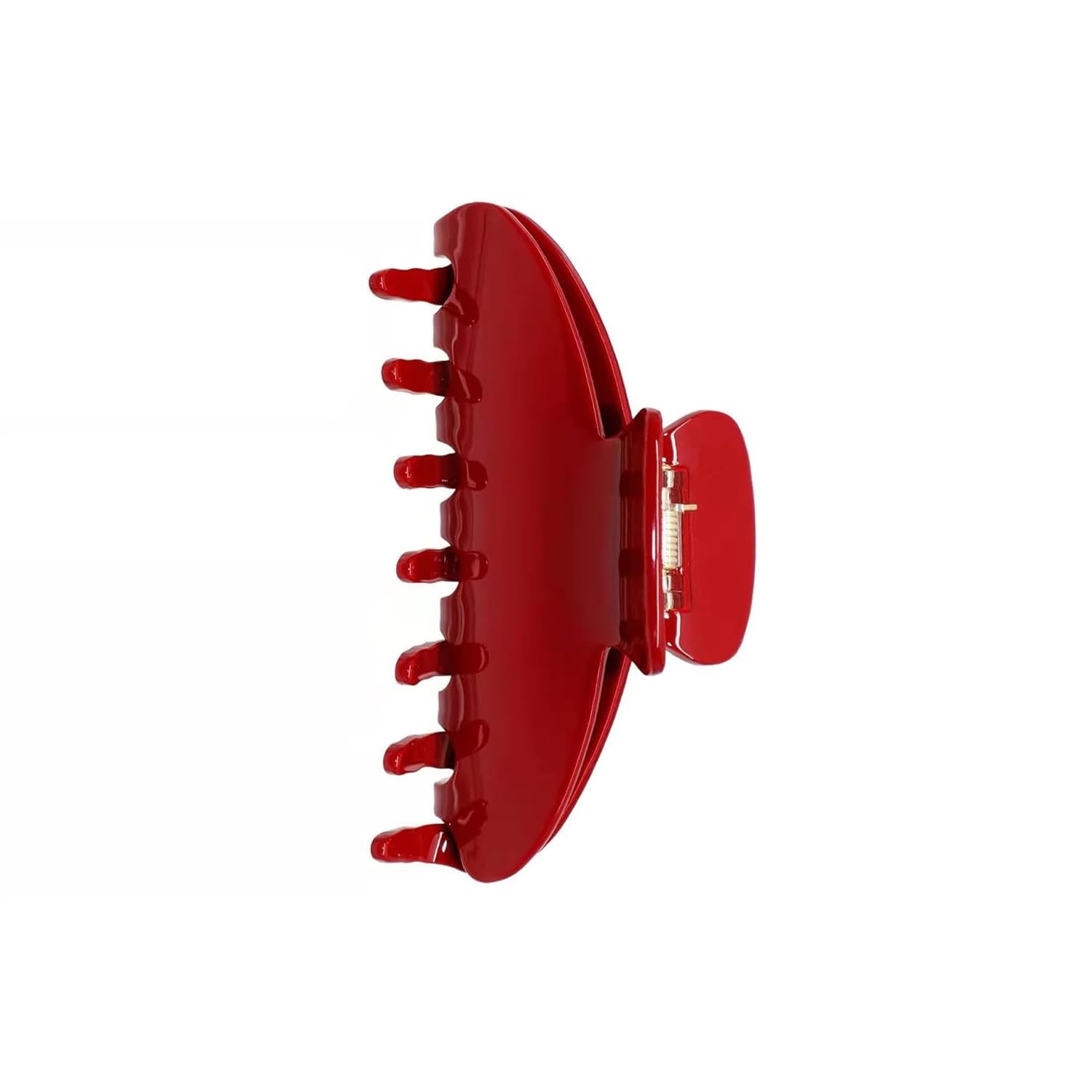 Premium durable acetate hair claw - cute clip for thick or thin hair - 4-Inch Non-slip hair clips -Flat hair claw clips. (Red)