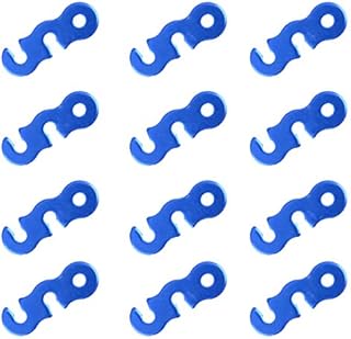 Azarxis Aluminum Guyline Tensioner Guy Rope Adjuster Wind Cord Buckle 12 Pack Lightweight for Camping Hiking Backpacking Picnic Outdoor Tent Accessory