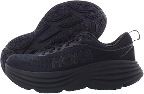 HOKA ONE ONE Bondi 8 Mens Shoes Size 9, Color: Black/Black from Hoka Store