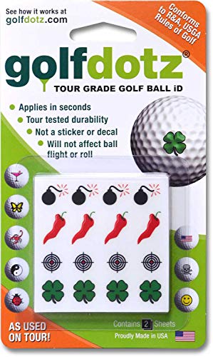 Golfdotz | Fantastic Foursome | Golf Ball Markers, Golf Accessories, Golf Ball Identity Marker #TOP4