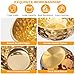 YEJZXY Mixing Bowls Set, 5PCS Stainless Steel Hammered Gold Mixing Bowls Nesting Design Kitchen Bowls, 4.9/4.2/3.2/2.1/1.6QT for Mixing & Serving