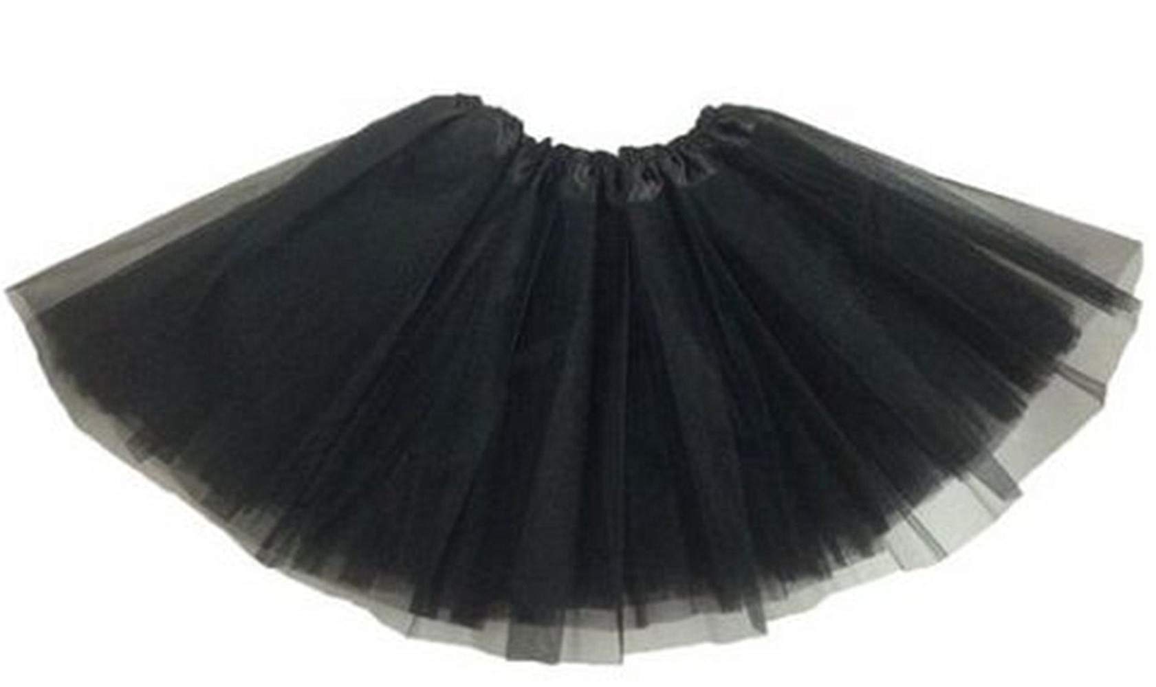 Zac's Alter Ego Lady Girls Women Black Tutu Skirt Fancy Dress Party Halloween