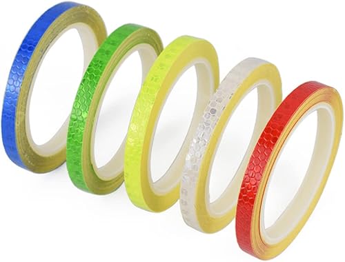 Miniatura 6 de Reflectores de bicicleta Tira reflectante para bicicleta, cinta adhesiva fluorescente para ciclismo, decoración de seguridad, cinta reflectante