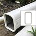 FarBoat 6Pcs Gutter Downspout Extensions Rubber Gutter Brackets Downspout Drain Nozzle Sleeve for Your Garden, White