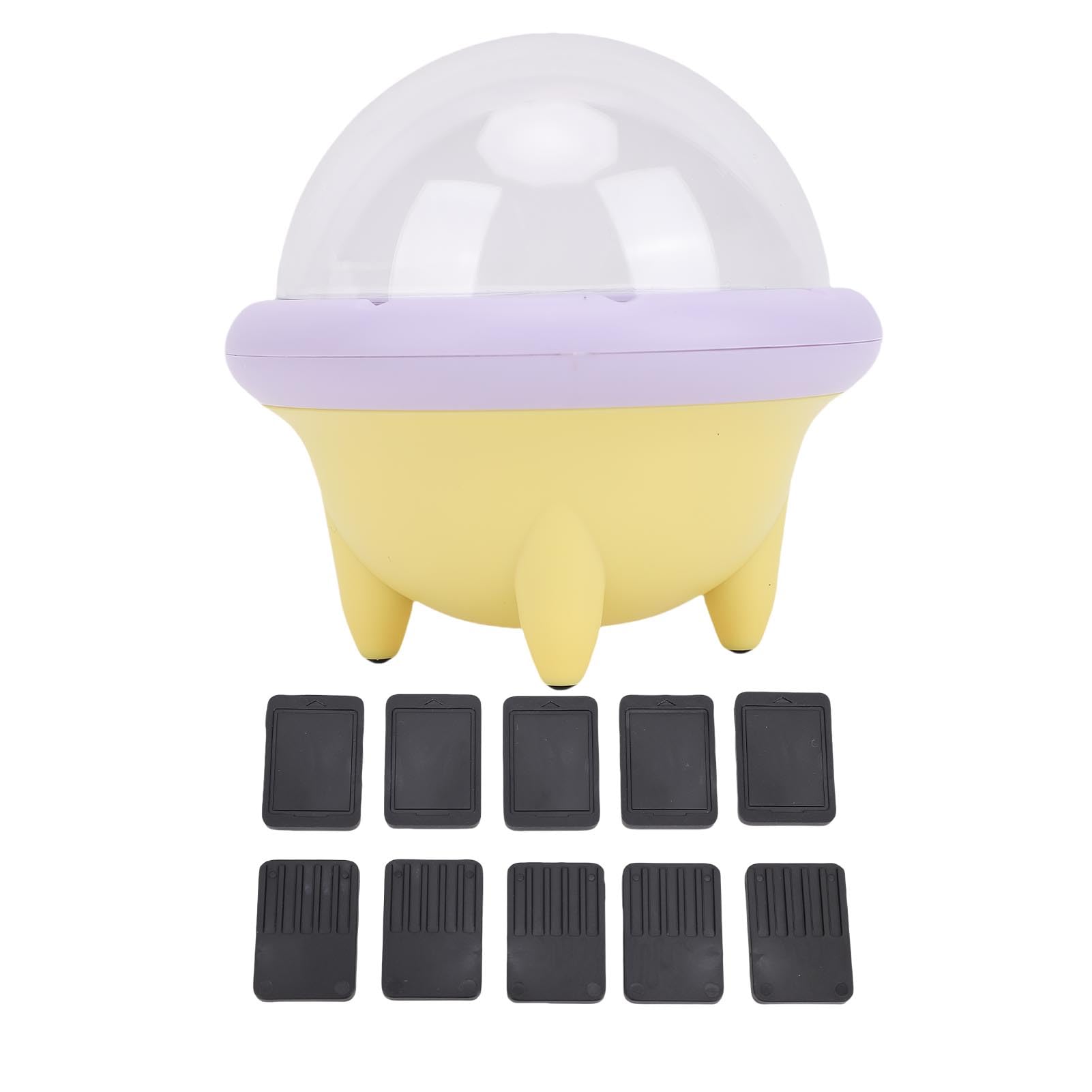 Greensen Porta Cartuccia di Gioco Organizer Protettivo per Cartuccia di Gioco Portatile con Custodia in ABS per PC e Base in Silicone Custodia Girevole da 10 Slot per 2 Lettori OLED Lite da Viaggio