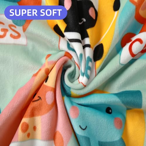 Image of Baby Nursery Bed Blankets Ultra Soft Double Layer Mini Blanket Minky Blanket Receiving Blankets Shower Gifts(Zoo,30 * 47in)
