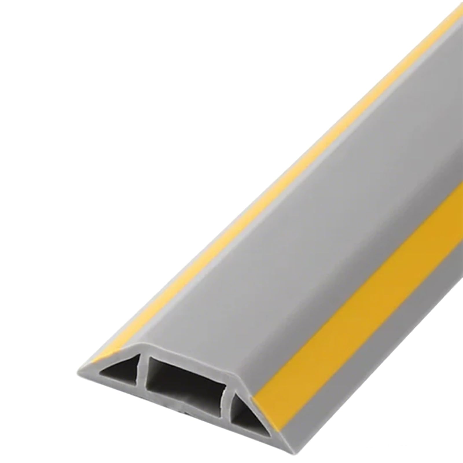 Protector De Cable De Alimentación De Suelo Antideslizante Y Seguro, Escondedor De Cables para Suelo Oculta, Instalación Autoadhesiva(Grey,5m)