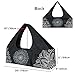 BagYG Yoga Mat Bag-Large with Strap,Zipper and Pockets Bags Carriers Fits All Your Stuff for Women Most Size Mats,Mandala Black,30''x9''x11''(BagYG-31086384)